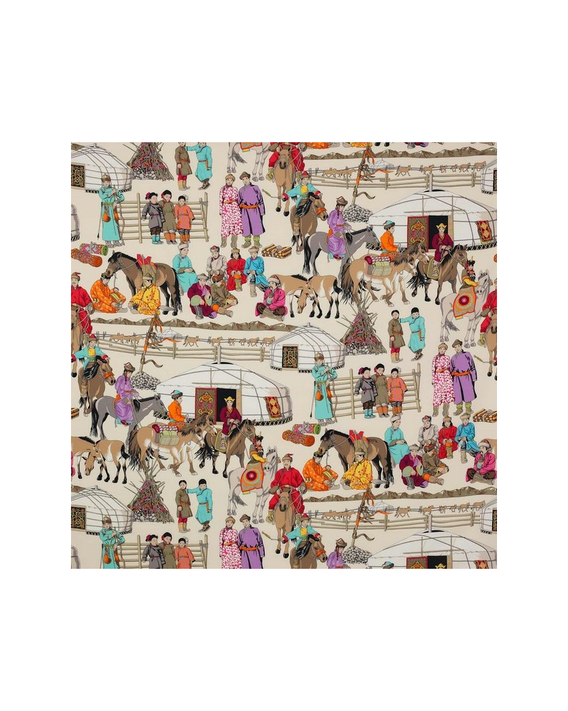 Tela 04913-01 HAZARA TURQUOISE MANUEL CANOVAS Tela 04913-01 HAZARA TURQUOISE MANUEL CANOVAS