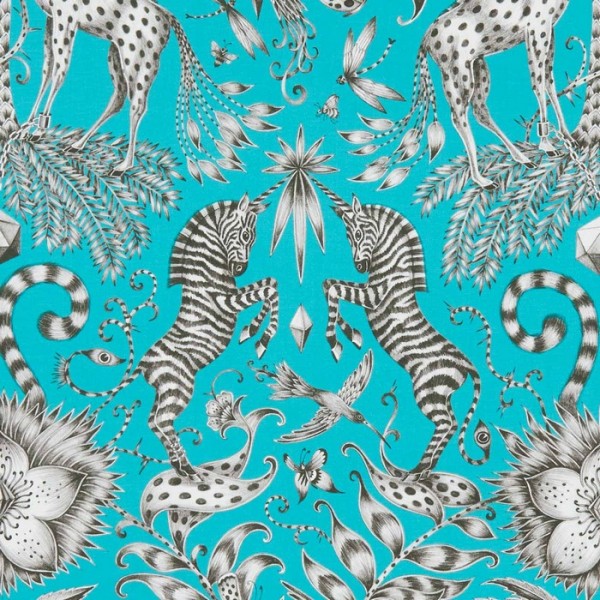 Tela KRUGER TEAL F1111-07 CLARKE & CLARKE Tela KRUGER TEAL F1111-07 CLARKE & CLARKE