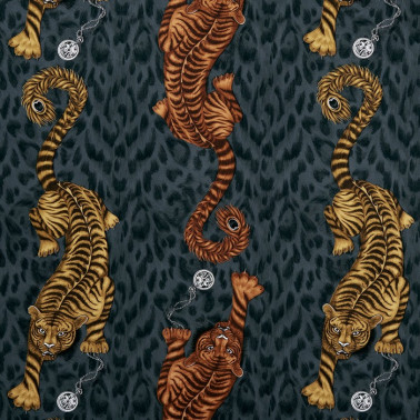 Tela Tigris Flame F1114-01 CLARKE & CLARKE