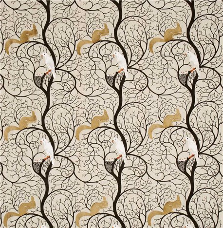 Squirrel and Dove Linen-Ivory DVIPSQ301 Squirrel and Dove Linen-Ivory DVIPSQ301