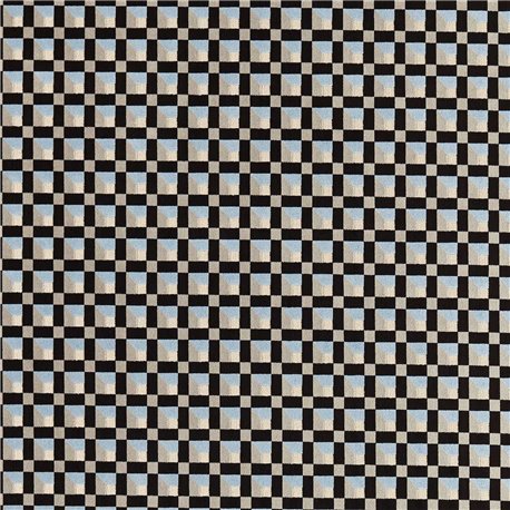 Blocks Cornflower Black Earth Sketched HQN3133898