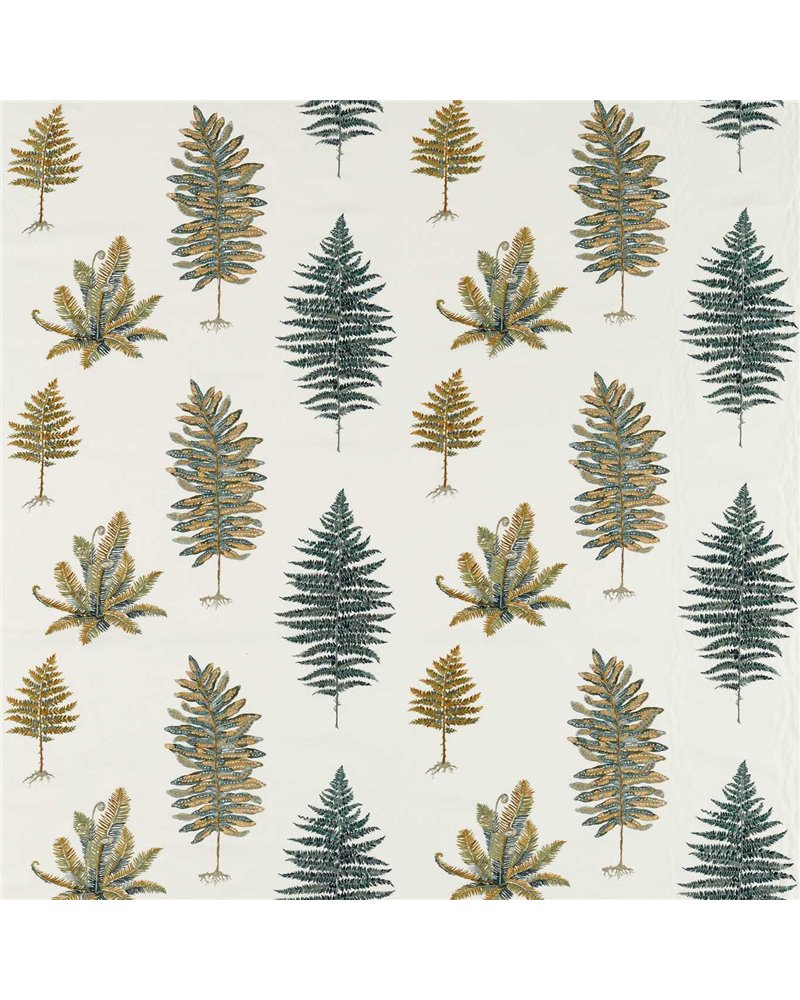 Fernery Embroidery Forest Green DARF237320 Fernery Embroidery Forest Green DARF237320