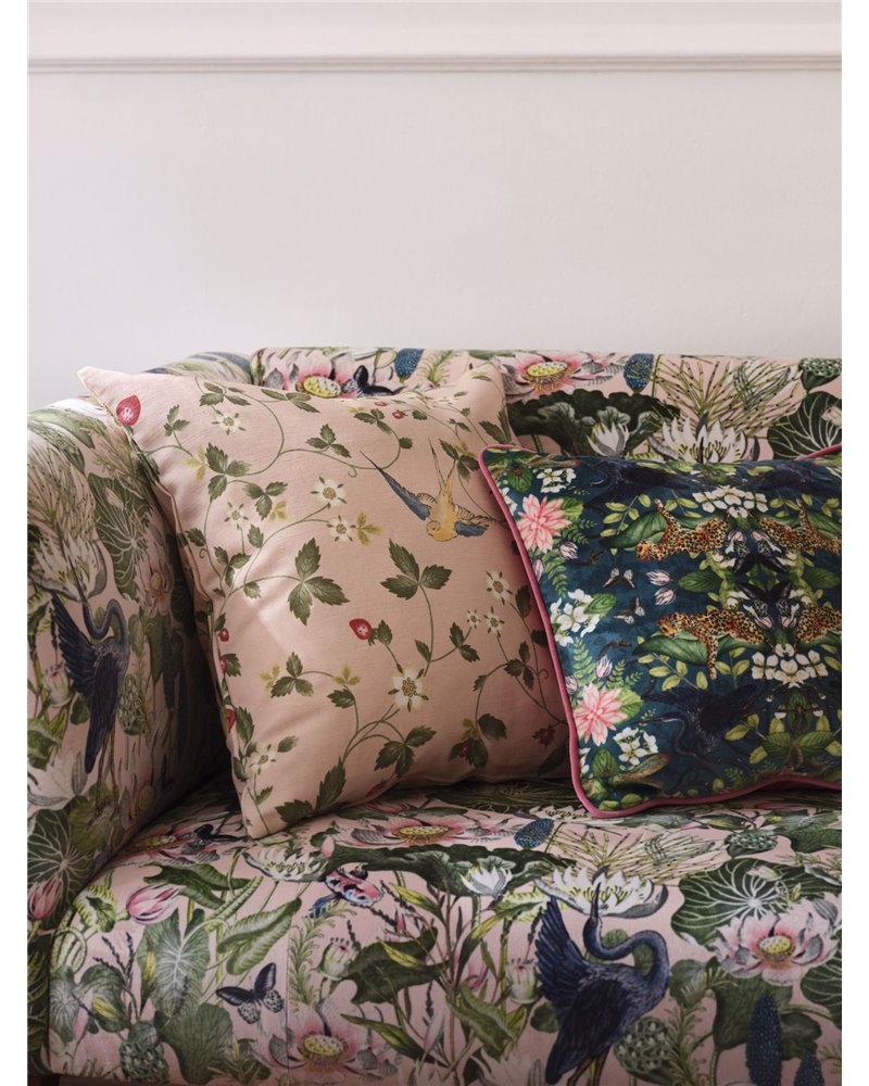 Wild Strawberry Blush Linen F1606-01