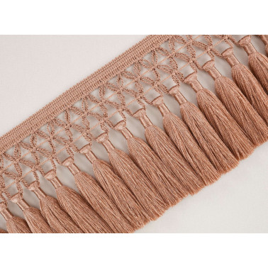 Trellis Fringe Vintage Rose T118-01