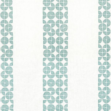 Fairmont Stripe Embroidery Teal AW23129