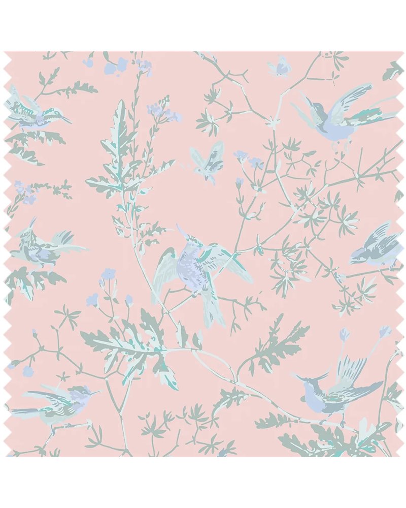 Hummingbirds 100% Silk Blush F125-1001 Hummingbirds 100% Silk Blush F125-1001