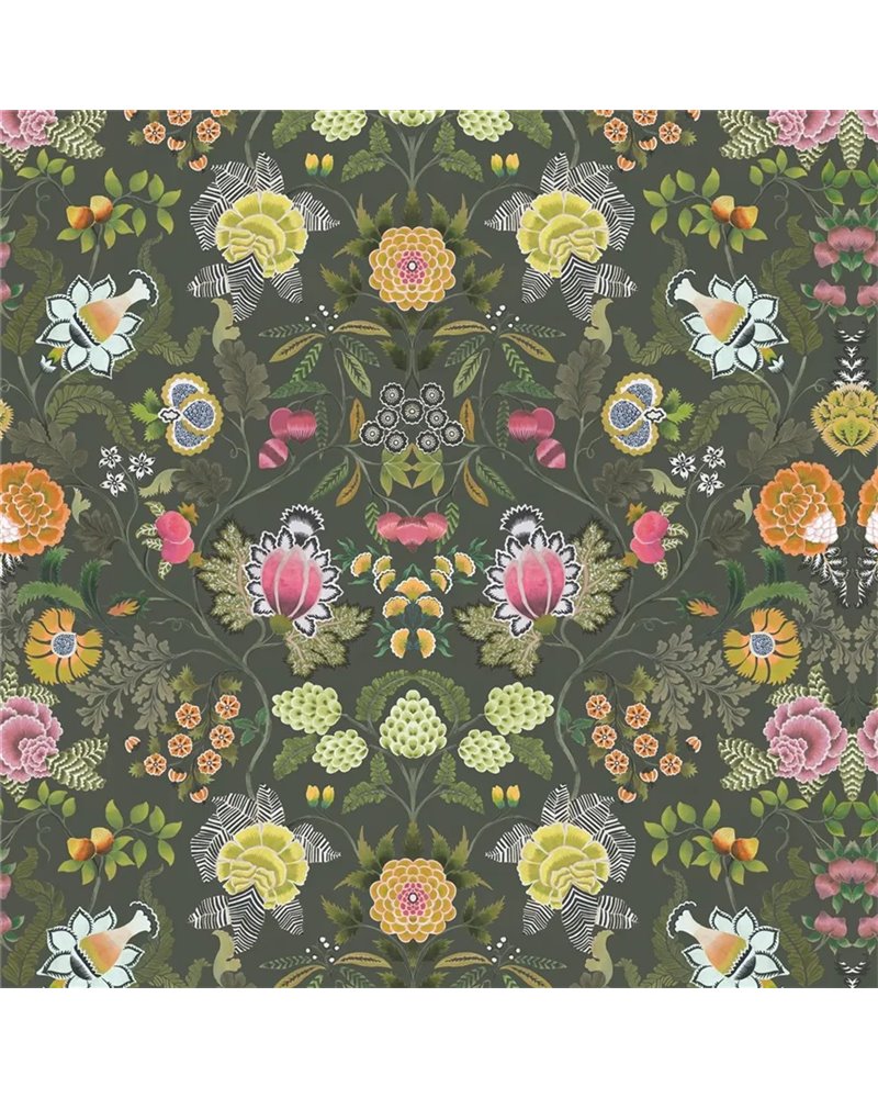Brocart Decoratif Velours Olive FDG3108-02 Brocart Decoratif Velours Olive FDG3108-02
