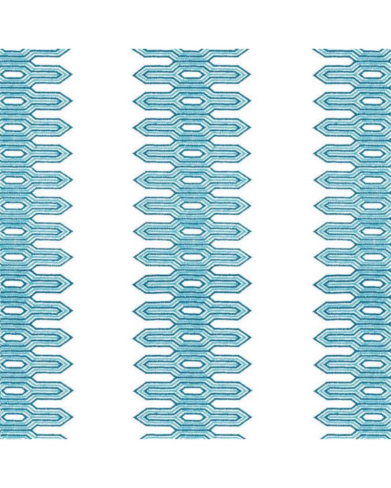 Nola Stripe Embroidery Aqua W720811 Nola Stripe Embroidery Aqua W720811